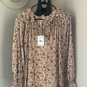 NWT -Free People Feeling Groovy Border Sand Combo